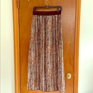 Patterned Maxi Skirt